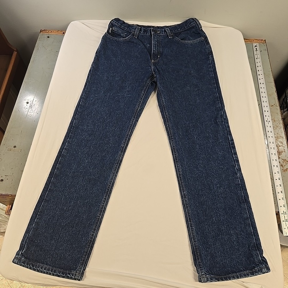 Carhartt FR Jeans Mens Size 35x30 Cat 2 Flame Resistant Blue Denim FRB004 MDS